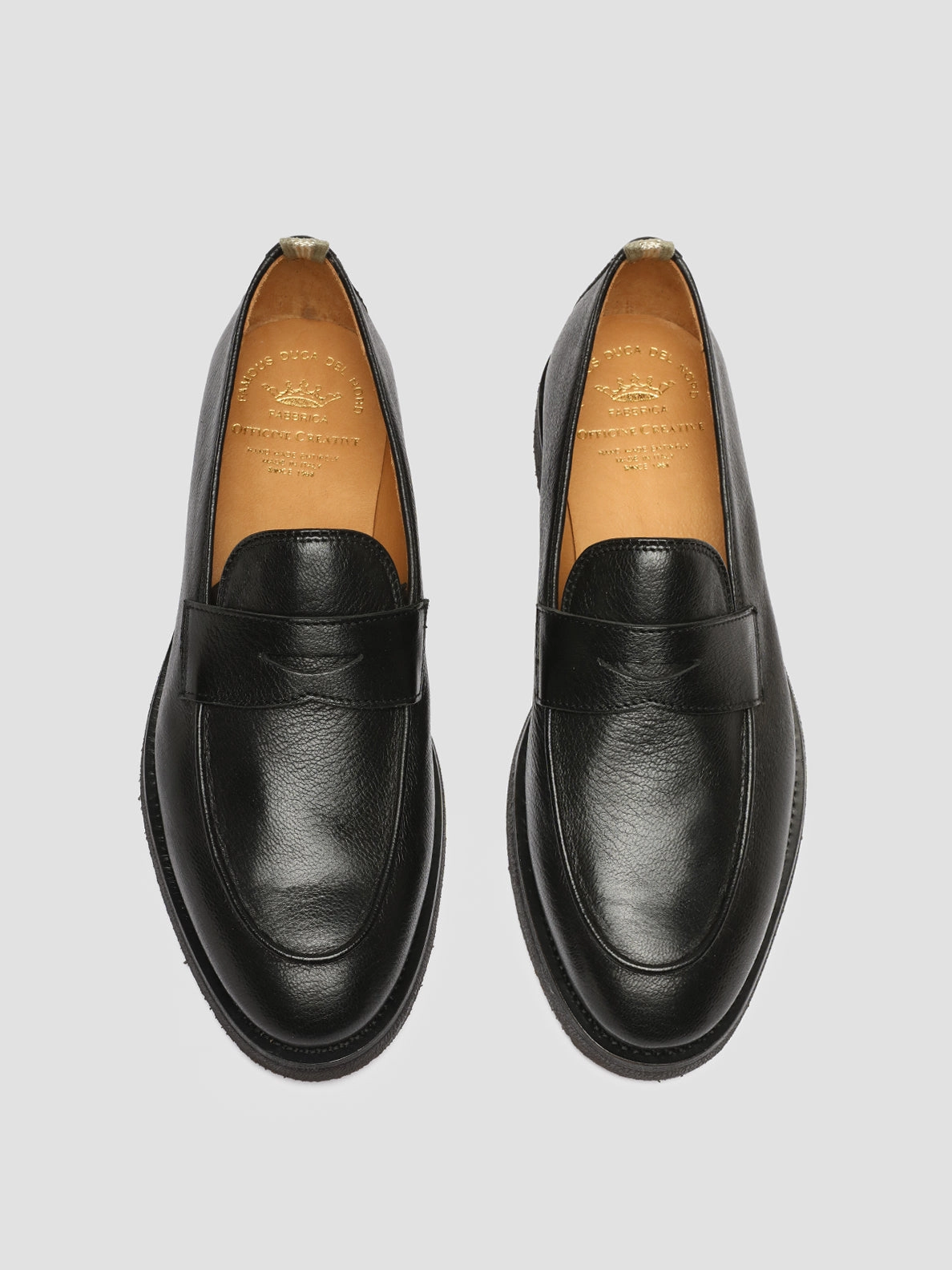 OPERA FLEXI 101 - Black Leather Penny Loafers Clarks Shoes Loafers