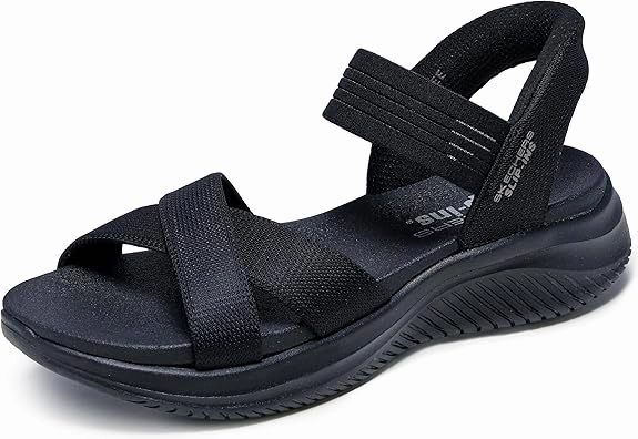 Skechers Women's Ultra Flex 3.0 - Never Netter Hands Free Slip-ins Flip Flops In Sand