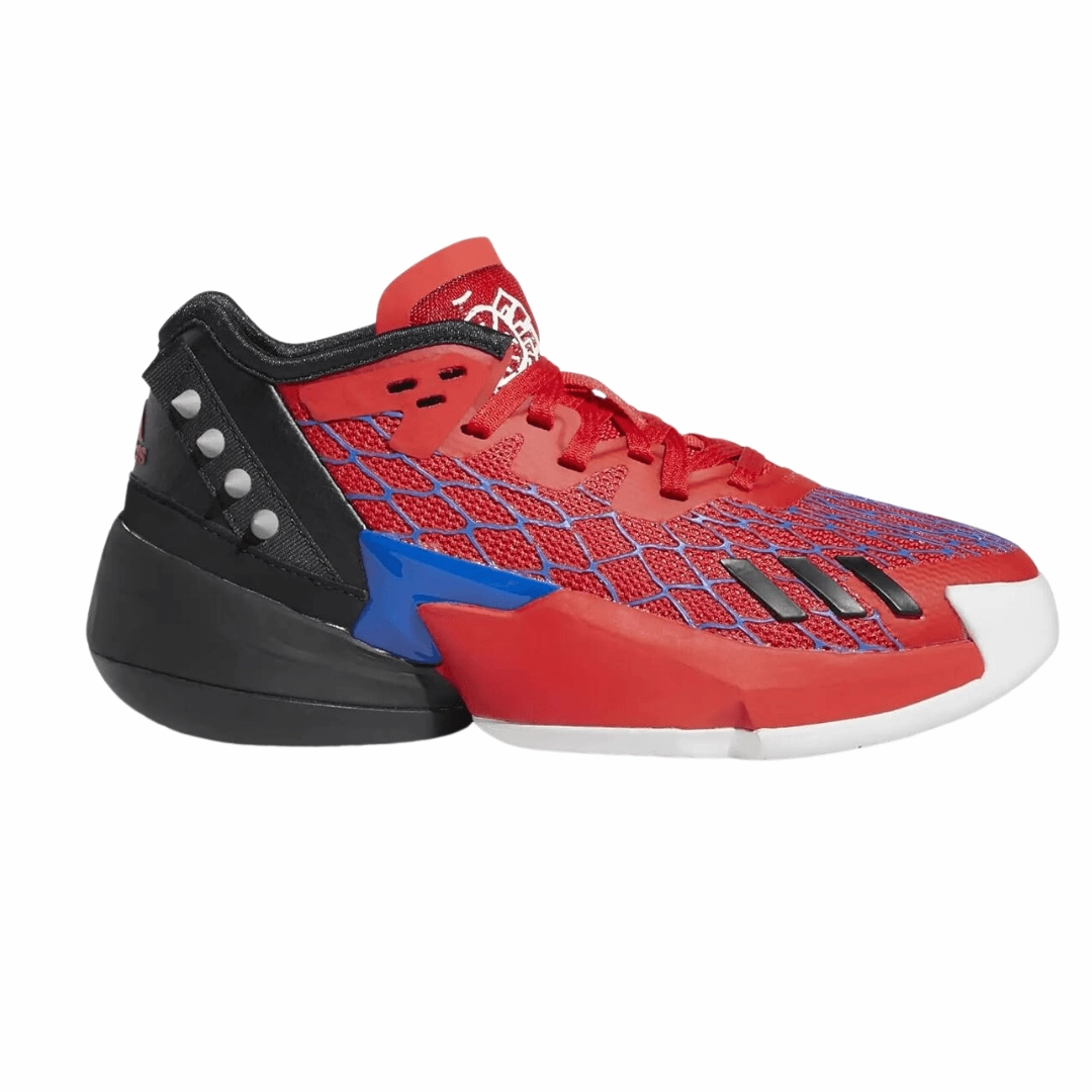 Adidas Running Shoes Minimalist Adidas - D.O.N. Issue 4 J Spiderman Kids Shoes - Blue/Vivid Red/Core Black