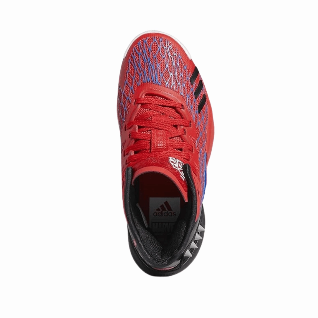 Adidas Shoes Soccer Indoor Adidas - D.O.N. Issue 4 J Spiderman Kids Shoes - Blue/Vivid Red/Core Black