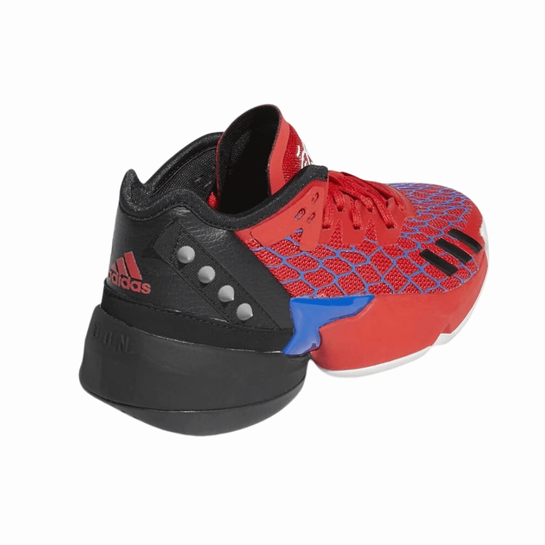 Adidas Shoes Uk Adidas - D.O.N. Issue 4 J Spiderman Kids Shoes - Blue/Vivid Red/Core Black