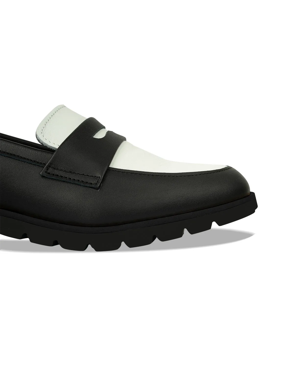 Penny Loafers - Black n White Sezane Albane Loafers