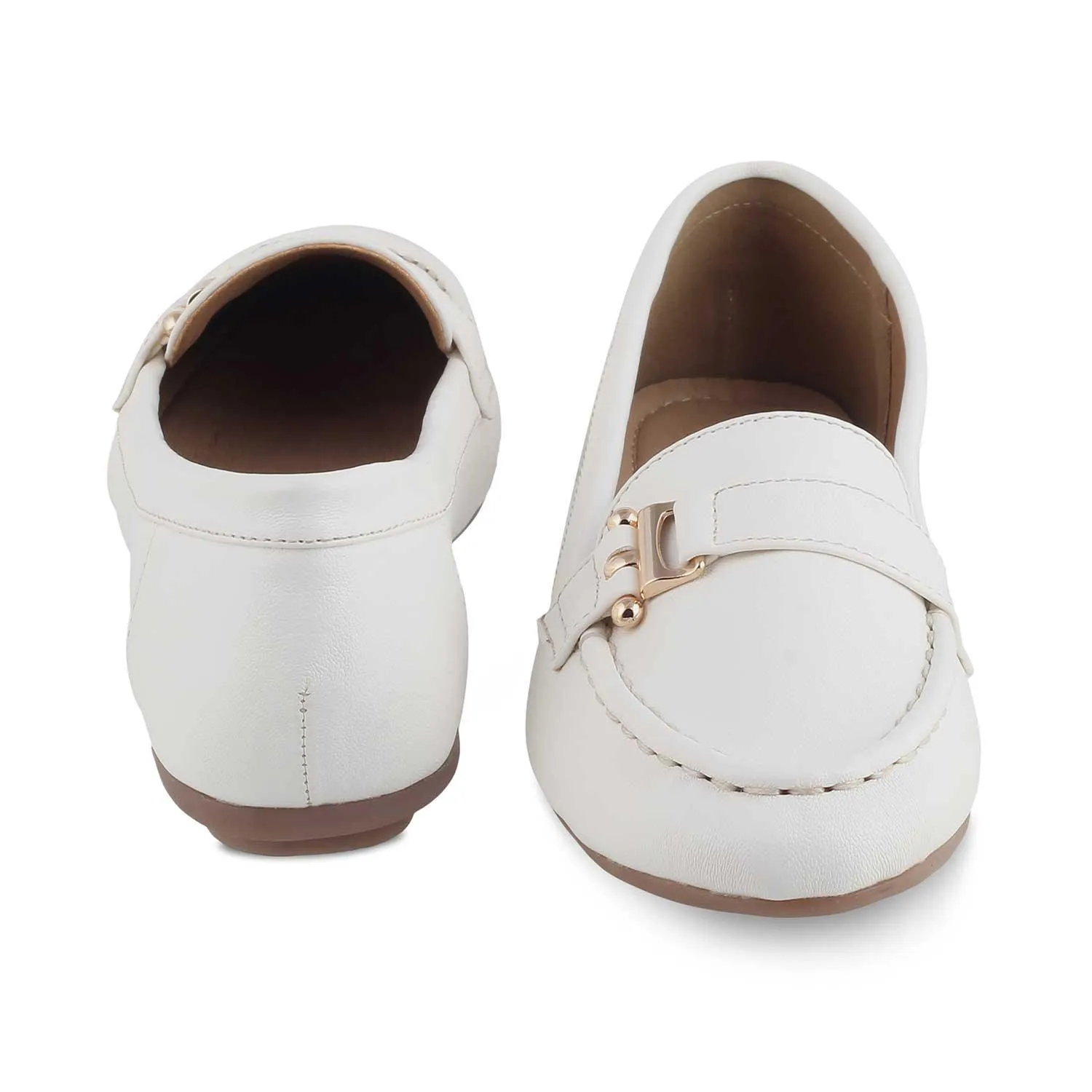 Isabel Marant Loafers The Lativa White Women's Dress Loafers Tresmode