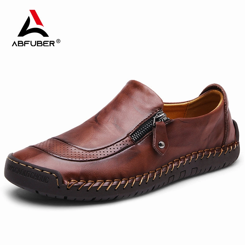 Classic Comfortable Casual Leather Shoes Men Loafers Shoes Split Leather Men Shoes Flats Sale Moccas Size 11 Loafers