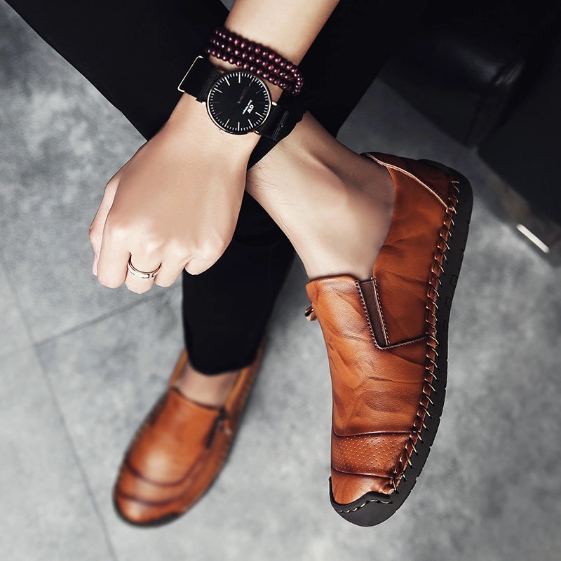 Tabis Loafers Classic Comfortable Casual Leather Shoes Men Loafers Shoes Split Leather Men Shoes Flats Sale Moccas