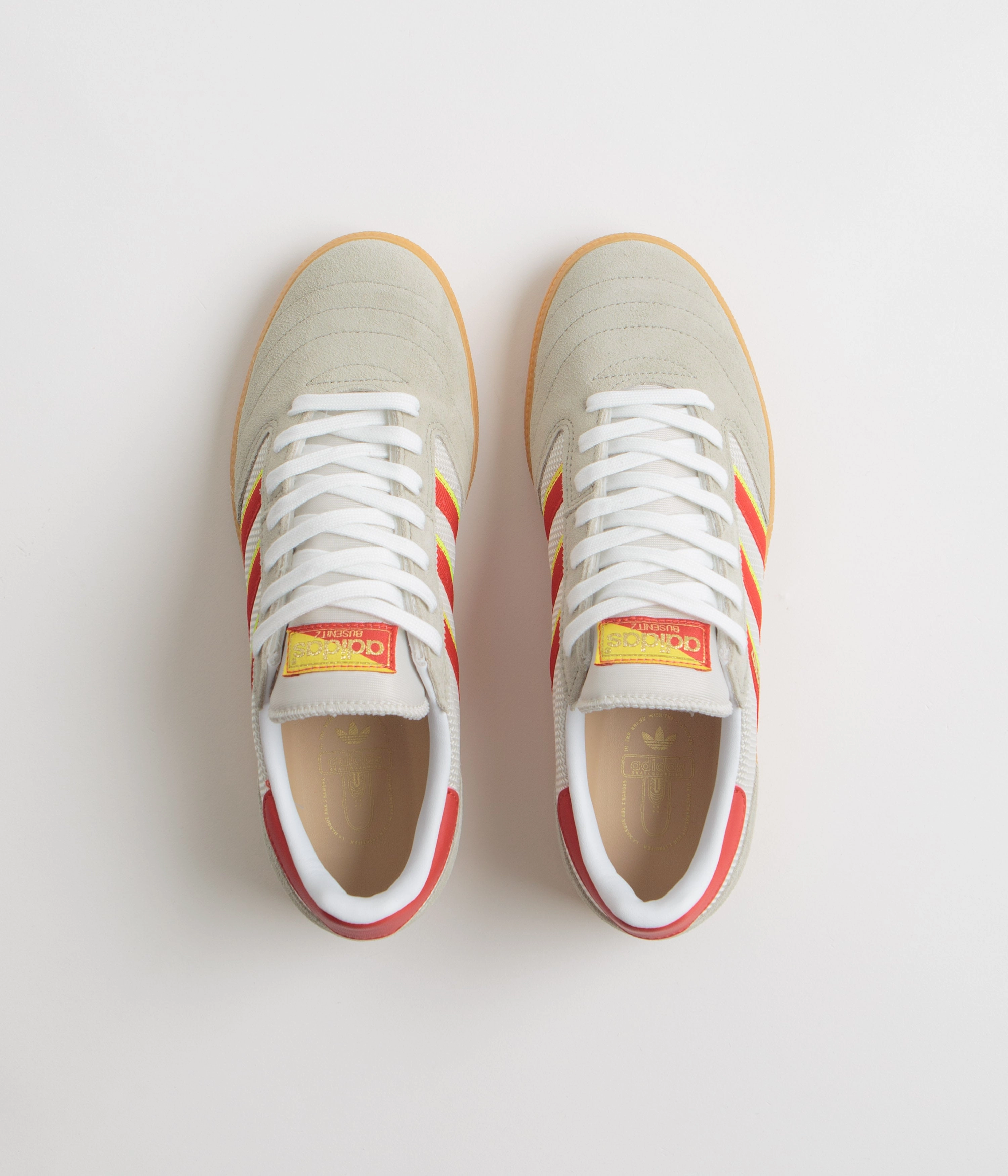 Adidas Busenitz Vintage Shoes - Feather Grey / Red / Orbit Grey Adidas Shoes Recycled Ocean Plastic