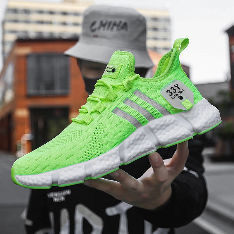 Flat Running Shoes Summer Shoes Running Breathable Lightweight Mesh Shoes Men