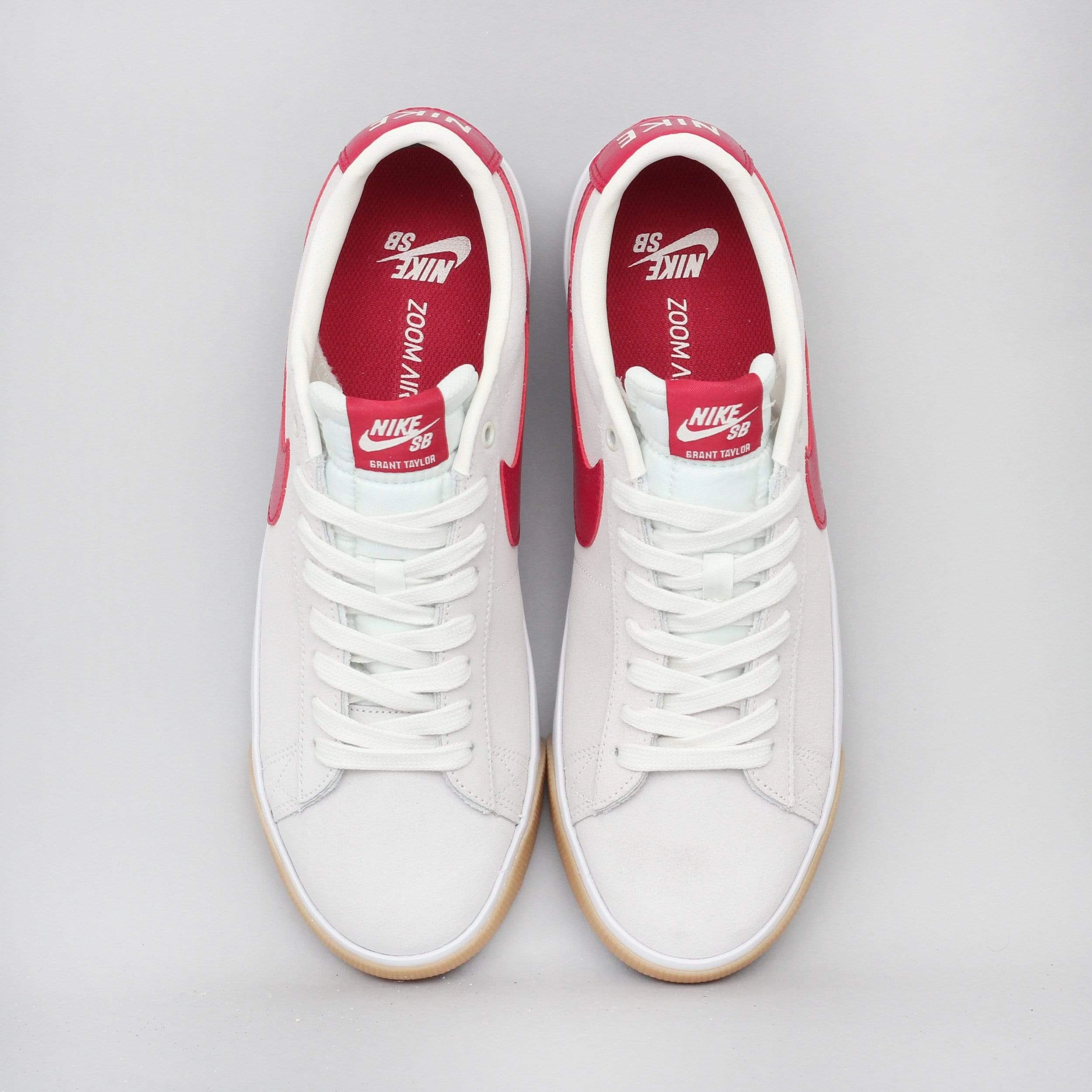 Nike SB Blazer Low GT Shoes Sail / Cardinal Red - White Best Asics Speed Shoes