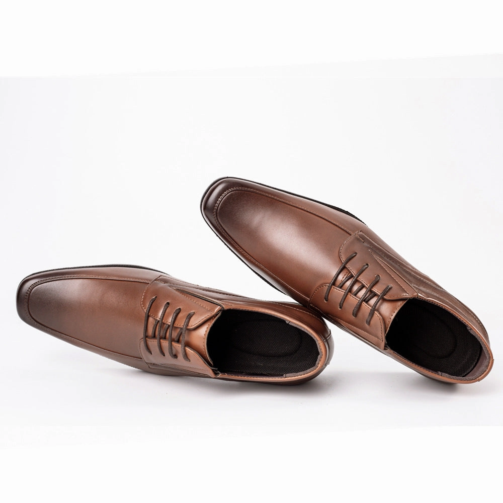 Bread Loafers Men's square toe lace-up oxfords Formal dress shoes business workwear shoes