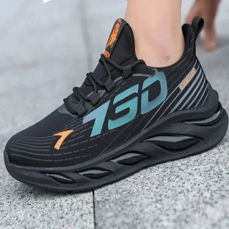 Casual Leather Shoe 2024 Men's Sports and Casual Shoes Summer Fashion New Shoes Round Toe Black Spring Men's Shoes