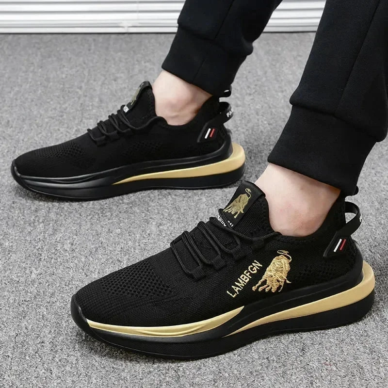 2024 Men's Sports and Casual Shoes Summer Fashion New Shoes Round Toe Black Spring Men's Shoes On Cloud Casual Shoe