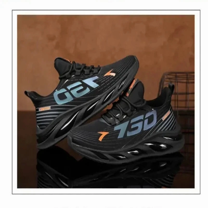 2024 Men's Sports and Casual Shoes Summer Fashion New Shoes Round Toe Black Spring Men's Shoes Urban Sole Casual Shoes