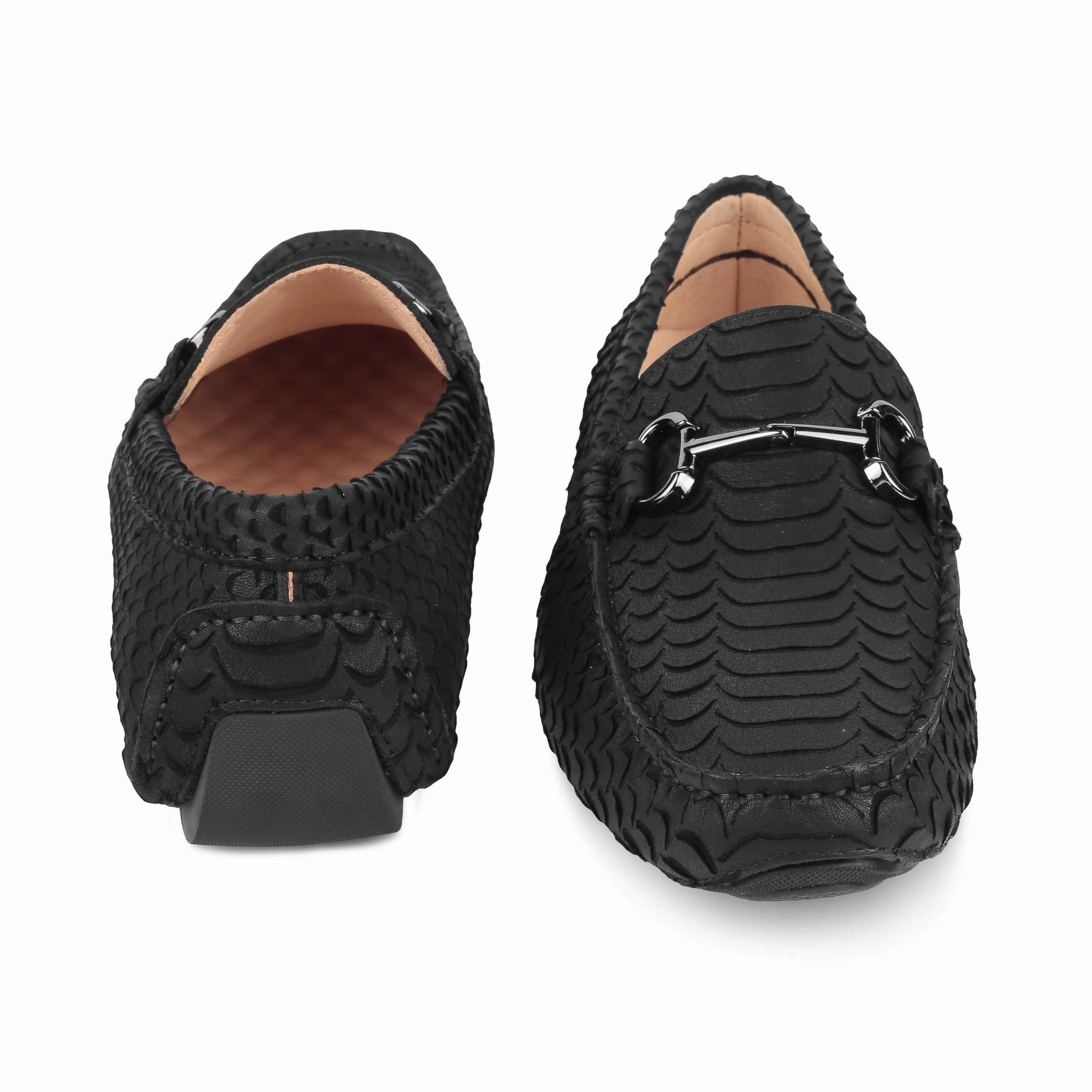 Loafers And Shorts Outfit Tresmode Sofi Black Men's Leather Driving Loafers