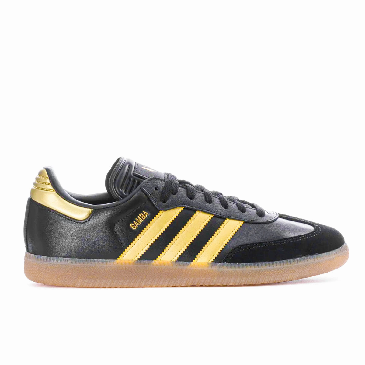 Youth Basketball Shoes Adidas adidas Samba Messi Indoor Soccer Shoes (Black/Gold/Gum)