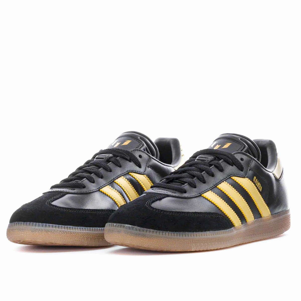 Summer Adidas Shoes adidas Samba Messi Indoor Soccer Shoes (Black/Gold/Gum)