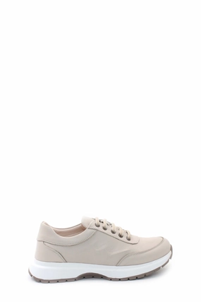Casual Shoes Daily Use FST Genuine Leather Women's Casual Shoes 583ZA2486 Beige - Sint-Truiden