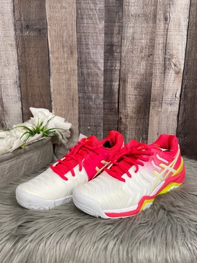 Best Asics Shoes 2023 Shoes Athletic By Asics In Red & White, Size: 8