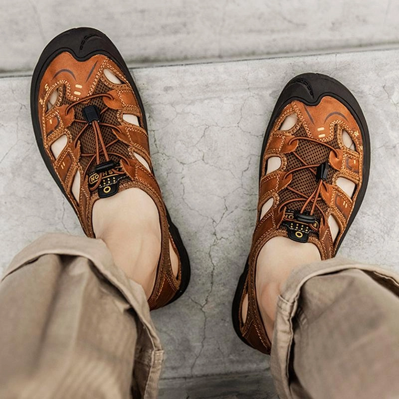 Men's Outdoor Beach Mesh Breathable Leather Sandals Sandals Montego Bay Reviews