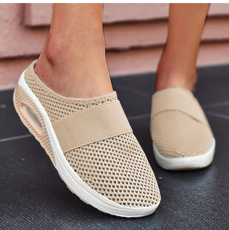 Bunny Feet Slippers Women's Breathable Lightweight Air Cushion Slip-On Walking Slipper B112