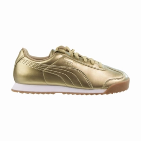 Puma Roma Pnt Little Kids' Shoes Metallic Gold-White Asics Gt-1000 13 Running Shoe