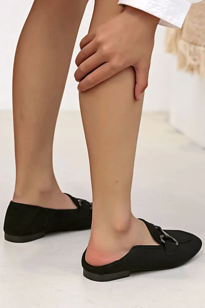 Polka Dot Pattern Buckle Loafers Loafers And Slip-ons