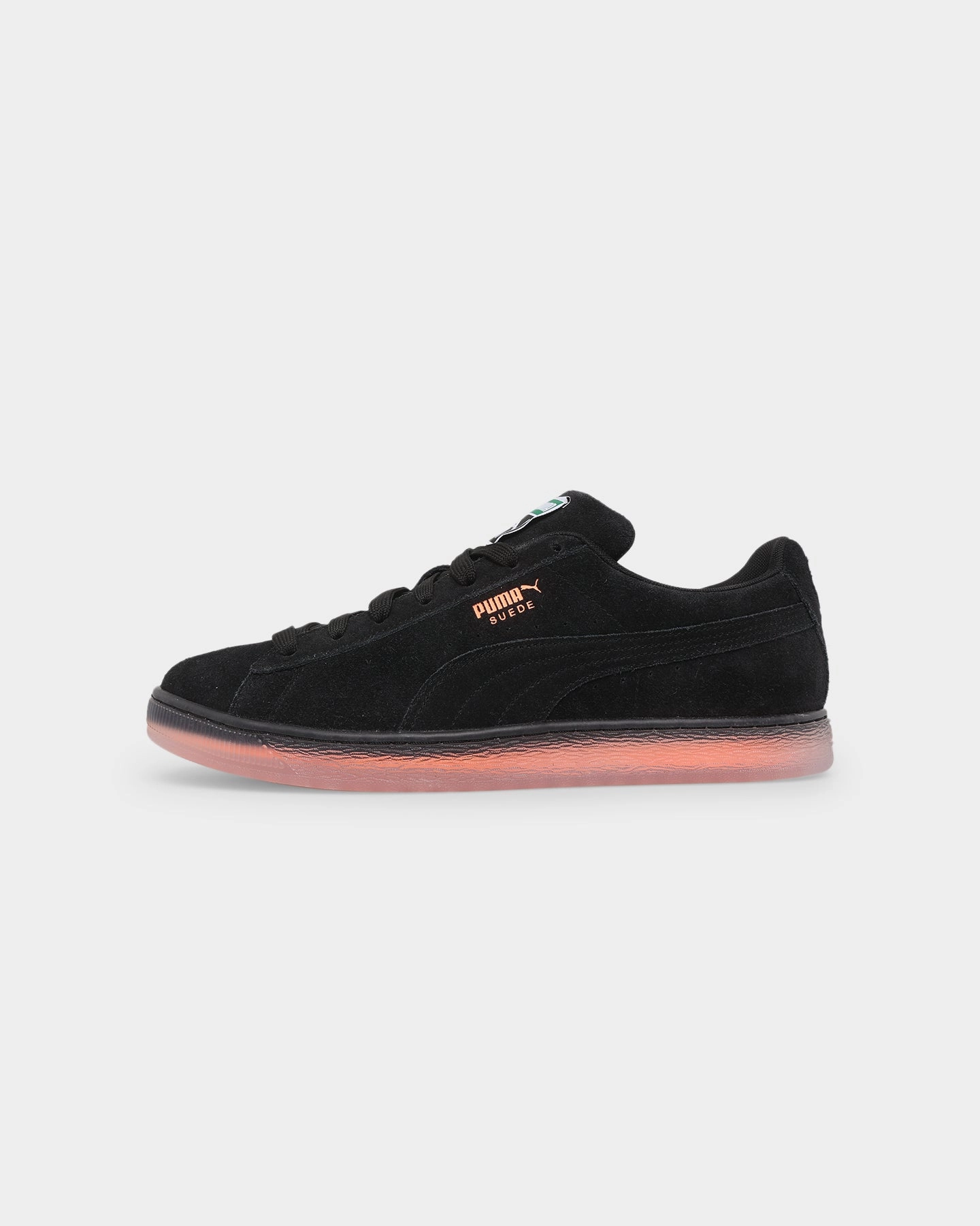 Puma Shoes Sports Puma Suede Displaced Basketball Shoes Puma Black-Neon