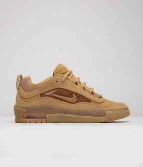 Nike SB Air Max Ishod Shoes - Flax / Wheat - Flax - Safety Orange Asics Netburner Ballistic Flytefoam 3 Volleyball Shoes