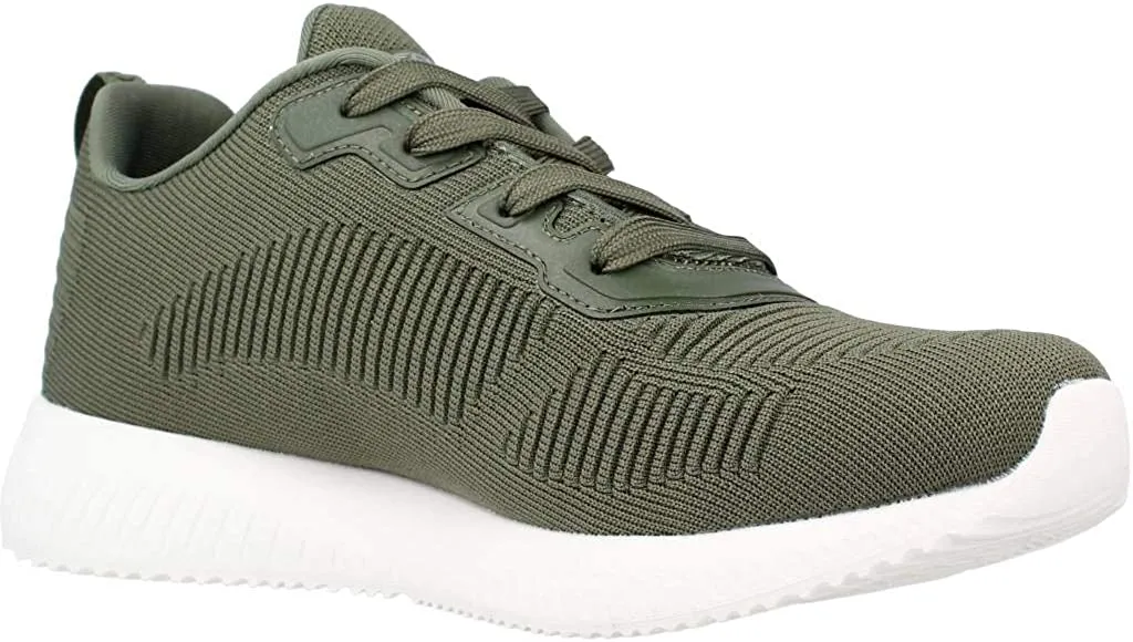 Tan Shoes Sneakers Skechers Women's BOBS Sport Squad - Tough Talk Low-Top Sneakers