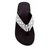 Premium Western Rhinestone Cross Angel Wings Blingbling Flip Flop Native American Flip Flops