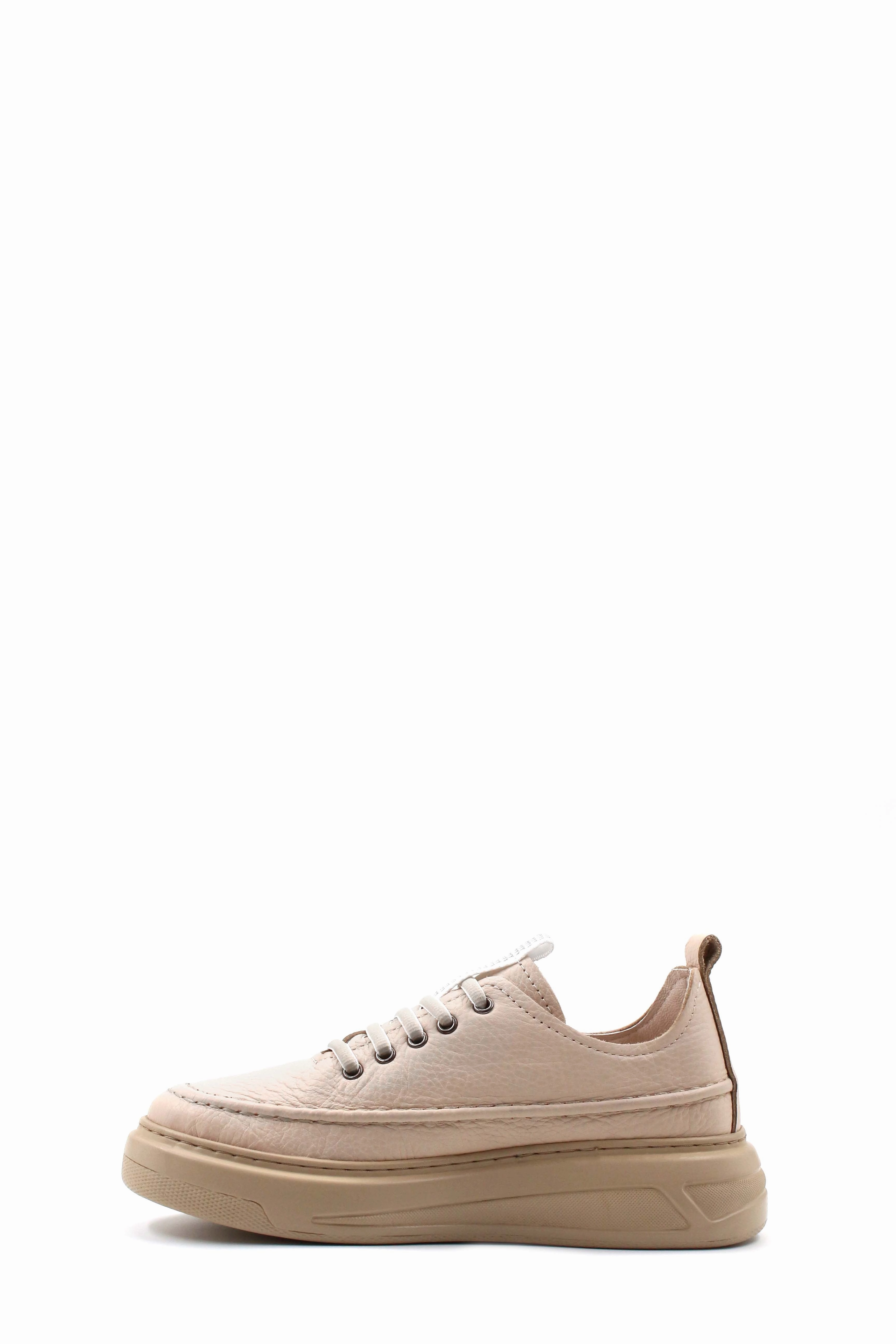 Dress Shoes Casual FST Genuine Leather Women's Casual Shoes 583ZA2463 Beige Floter - Aloha