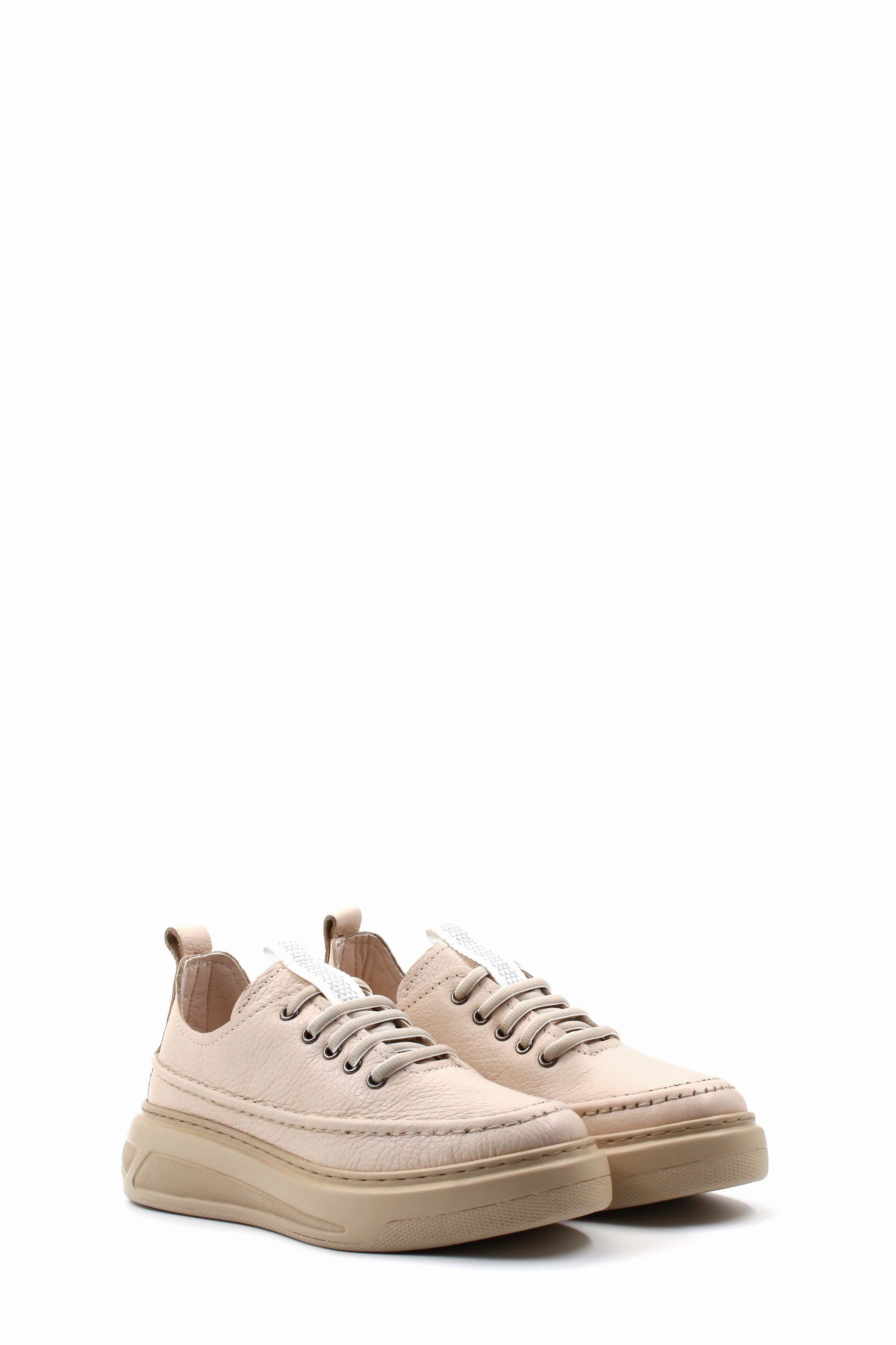 FST Genuine Leather Women's Casual Shoes 583ZA2463 Beige Floter - Aloha Casual Good Shoes