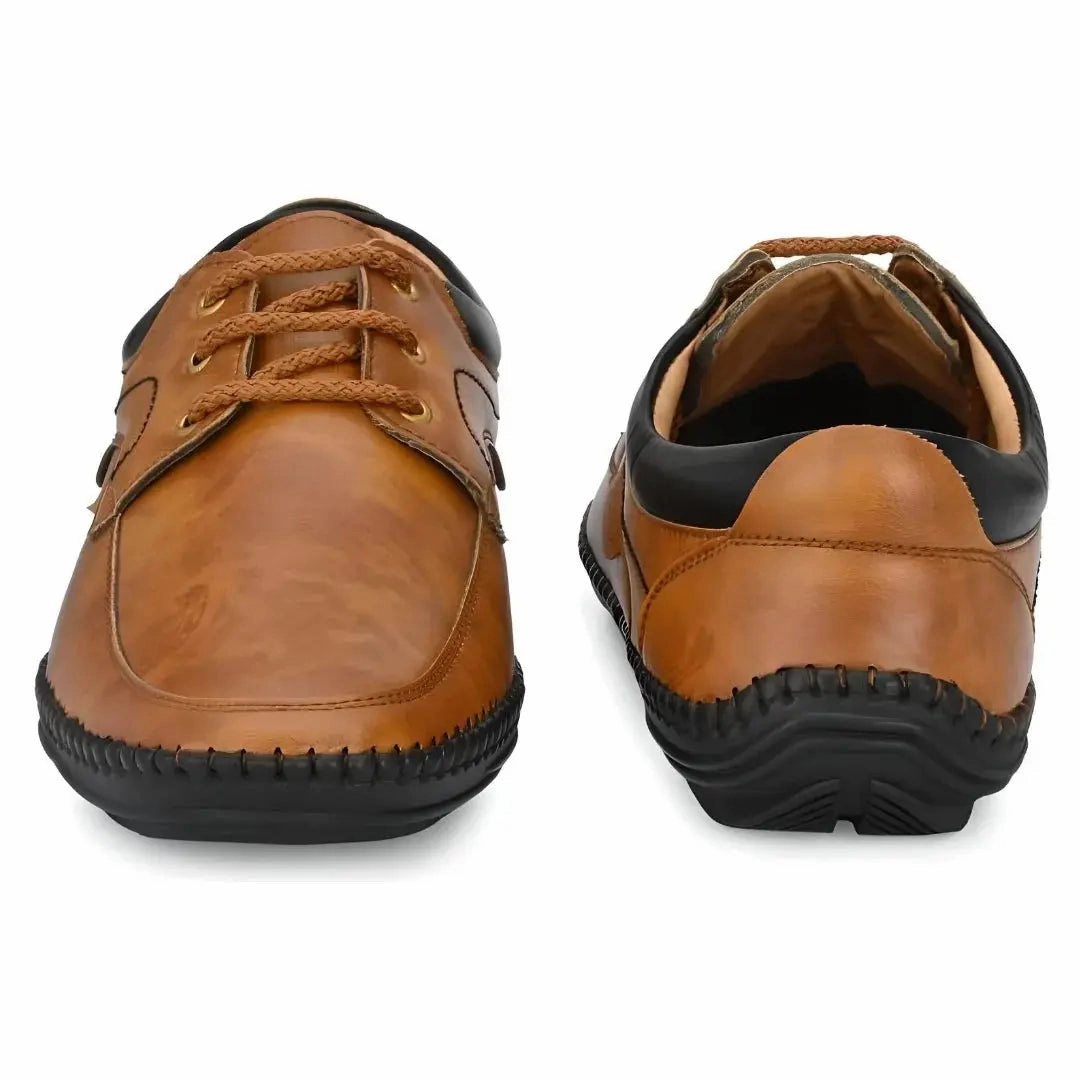 Loafers for Men, Rising Wolf Daily Wear Mens Loafers Tan Color Academia Loafers