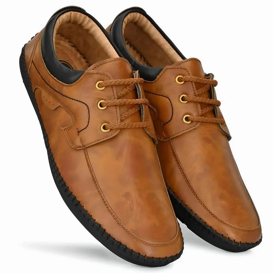 Loafers for Men, Rising Wolf Daily Wear Mens Loafers Tan Color Loafers In Winter