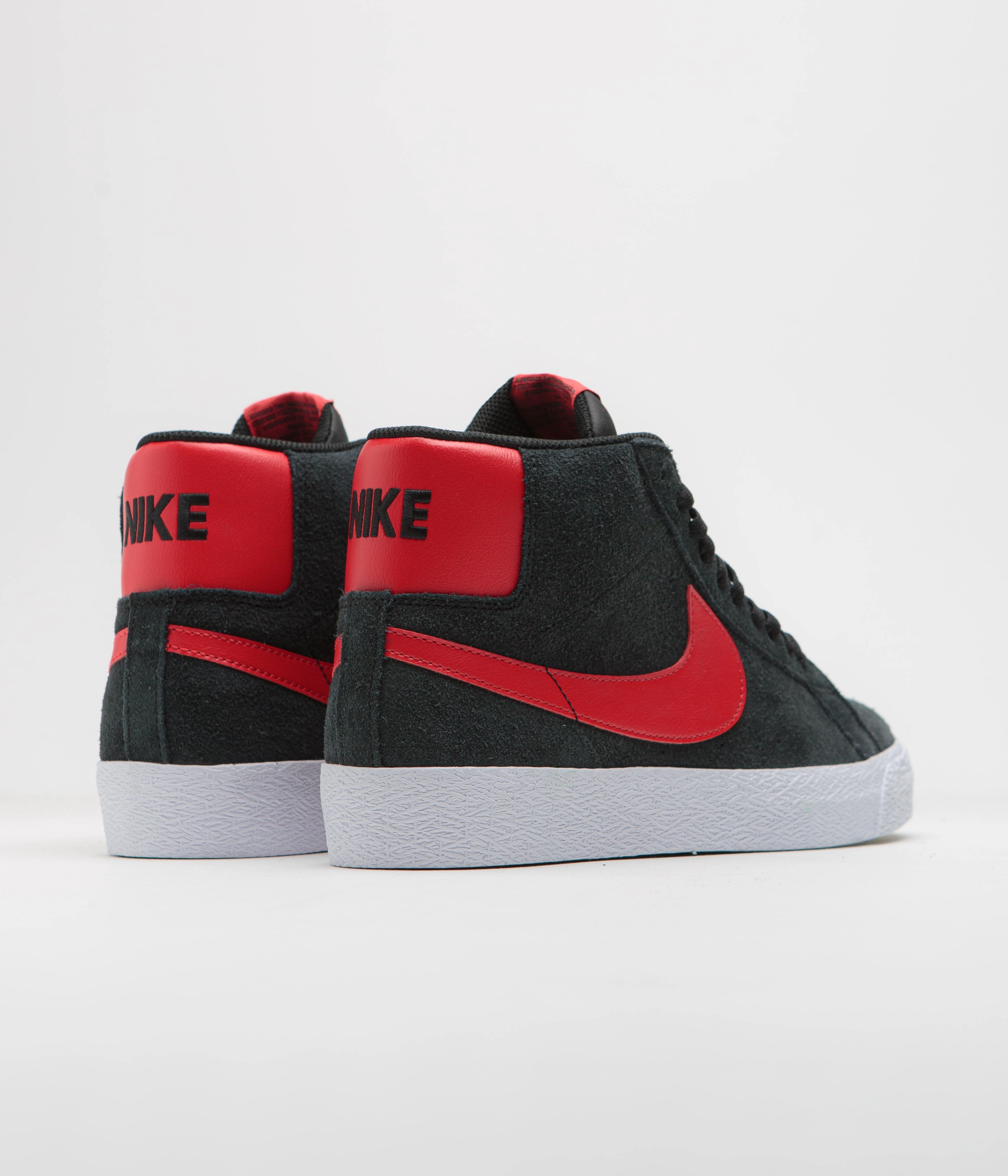 Nike SB Blazer Mid Shoes - Black / University Red - Black - White Asics Vs On Running Shoes
