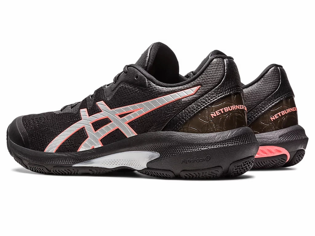 Asics Gel-nimbus 26 Platinum Running Shoes Asics Netburner Shield FF Womens Black/Pure Silver
