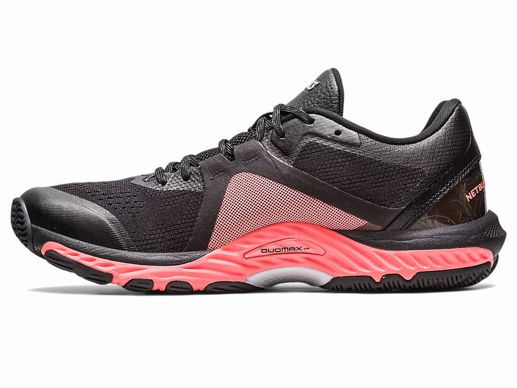 Asics Netburner Shield FF Womens Black/Pure Silver Asics Running Shoes Ranking