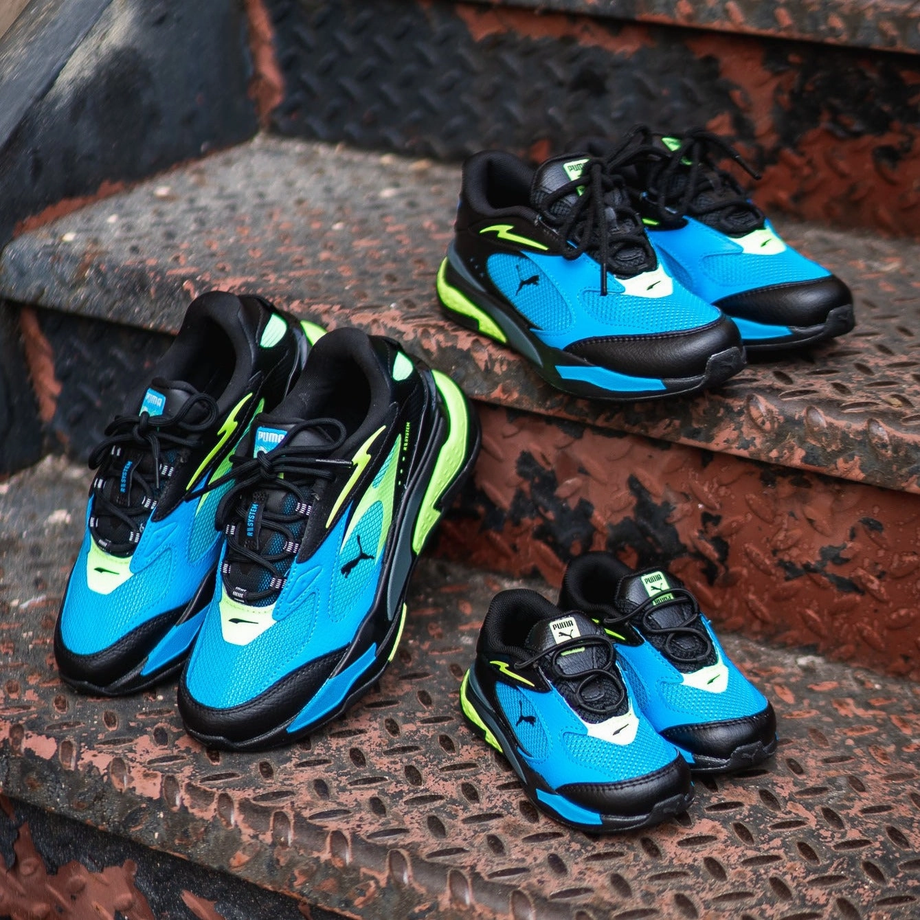 Asics Waterproof Trail Shoes PRESCHOOL Puma RS-Fast LS PS (Baja)