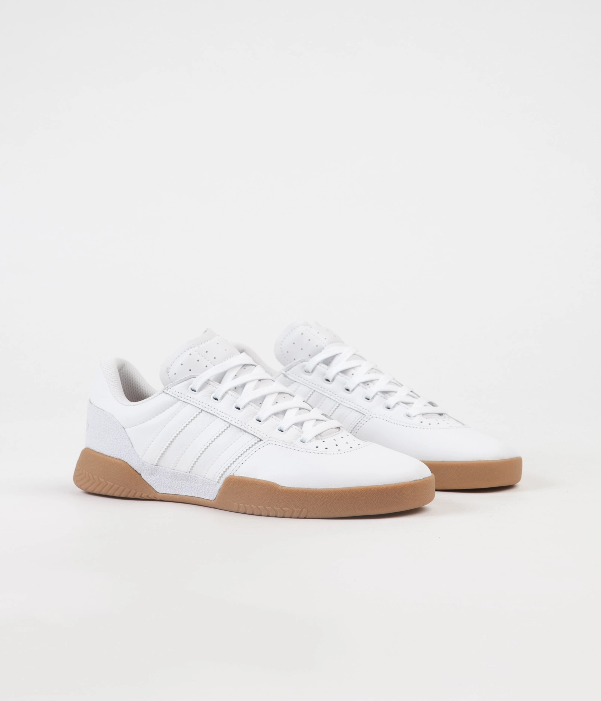 Adidas City Cup Shoes - FTW White / FTW White / Gum4 Low Cut Shoes Adidas