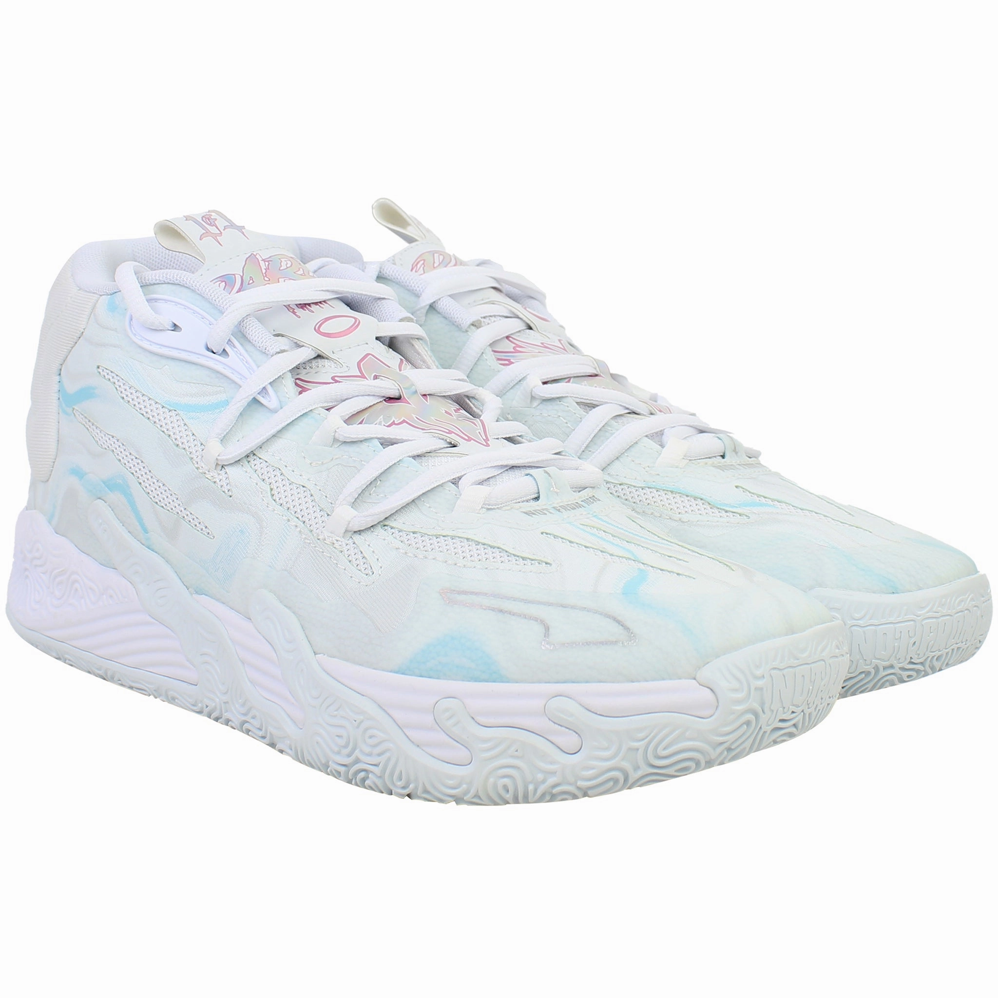 Tokidoki Asics Shoes Puma MB.03 Iridescent Mens White Basketball Shoes