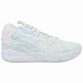 Asics Indoor Track Shoes Puma MB.03 Iridescent Mens White Basketball Shoes