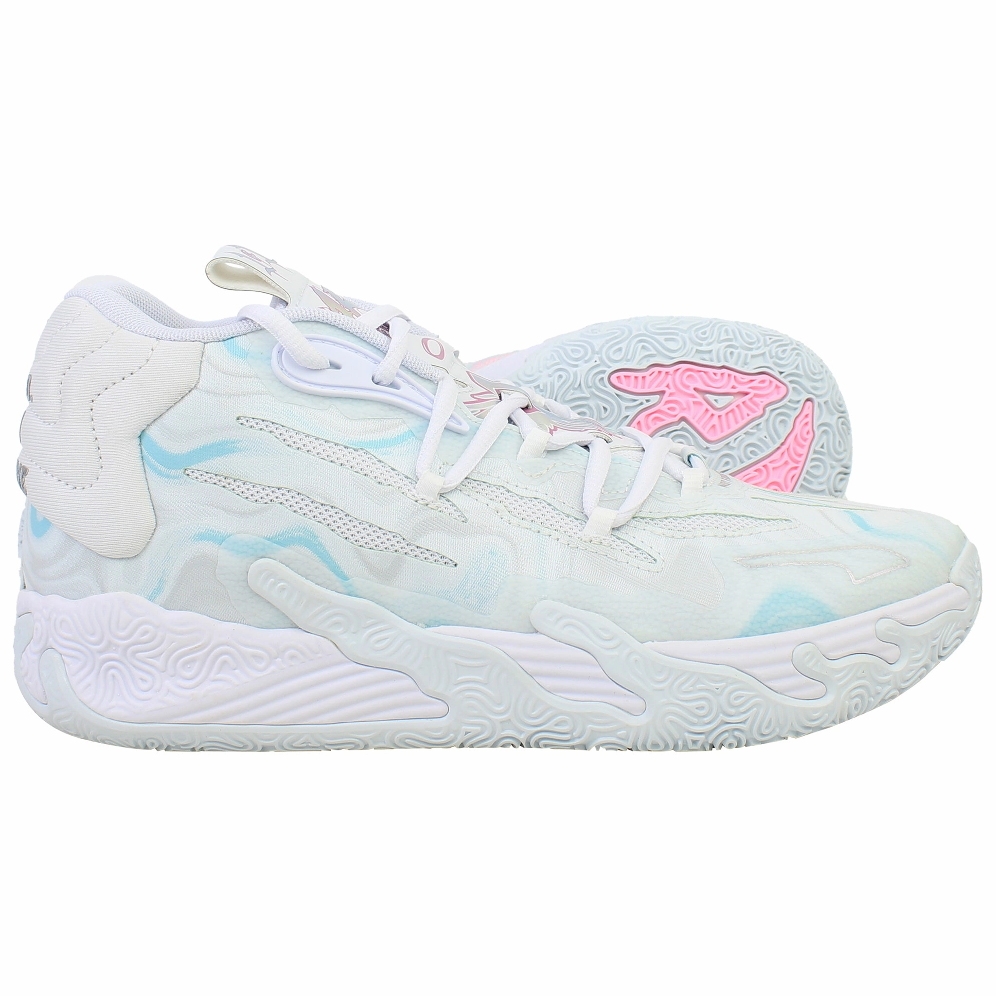 Puma MB.03 Iridescent Mens White Basketball Shoes Best Asics Walking Shoes For High Arches
