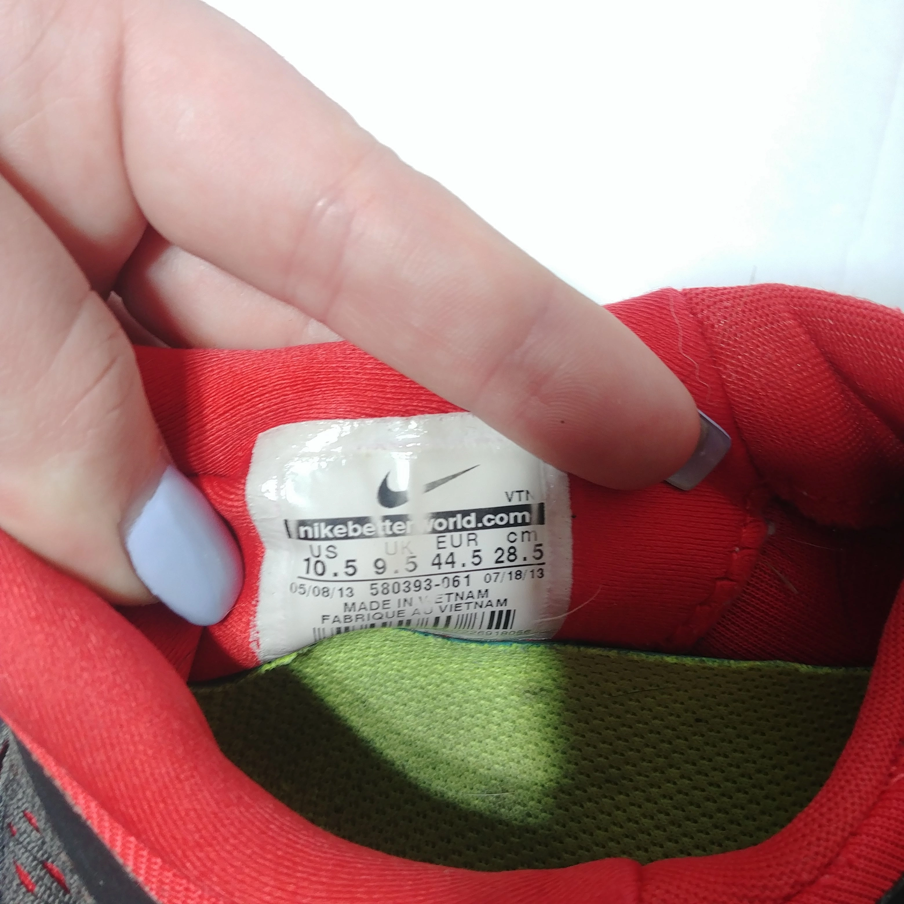 Nike Mens Running Shoes - Size 10.5 - Pre-owned - A31PES Asics Spike Shoes