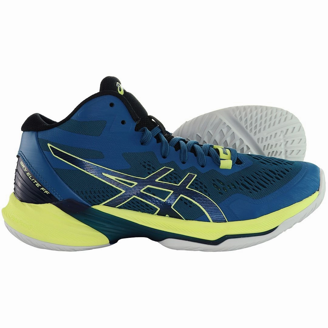 Asics Sky Elite FF MT 2 Mens Blue Trainers Asics Gel Flashpoint Volleyball Shoe