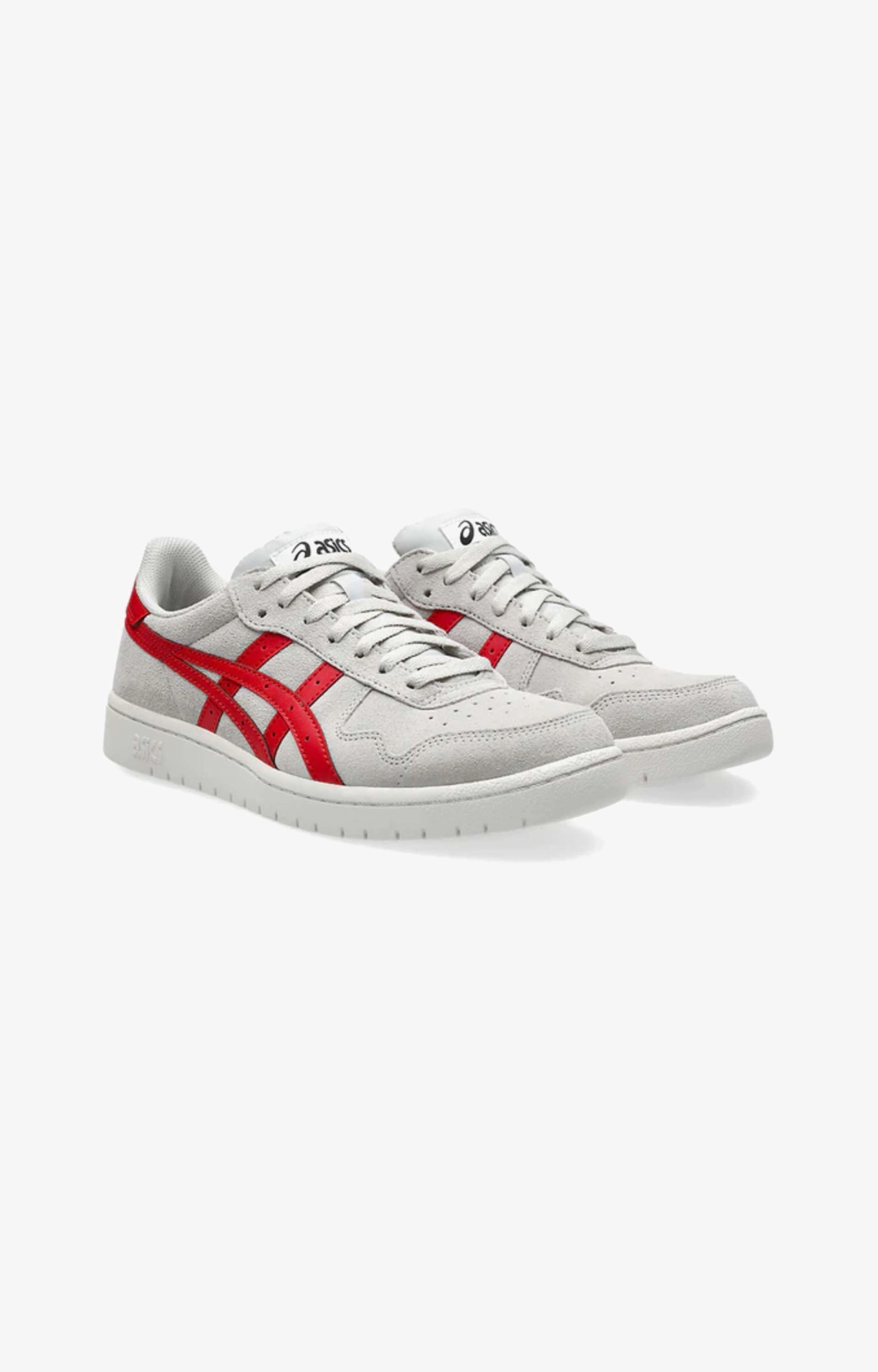 Asics Skate Japan Pro Shoe, Cloud Grey/Classic Red Asics Shoes Store In Mumbai