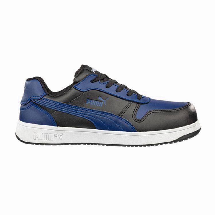 Puma Blue/Black Frontcourt Low Fibreglass Toe Cap Lace Up Safety Shoe (640277) (Pre Order) Asics Throwback Shoes
