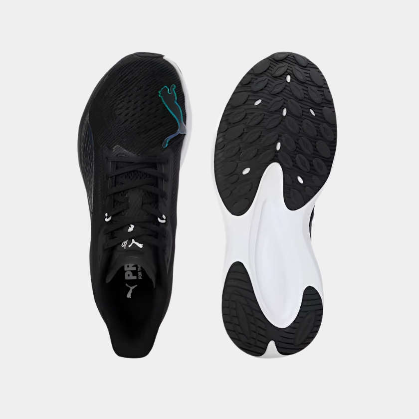 Puma Defy Varsity Mid Shoes Puma Darter Pro Iridescent Women's Running Shoes -Black/White