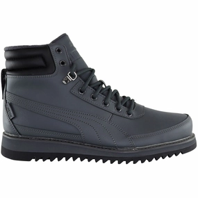 Asic Trail Running Shoe Puma Desierto V2 Pure-Tex Mens Dark Grey Trainers