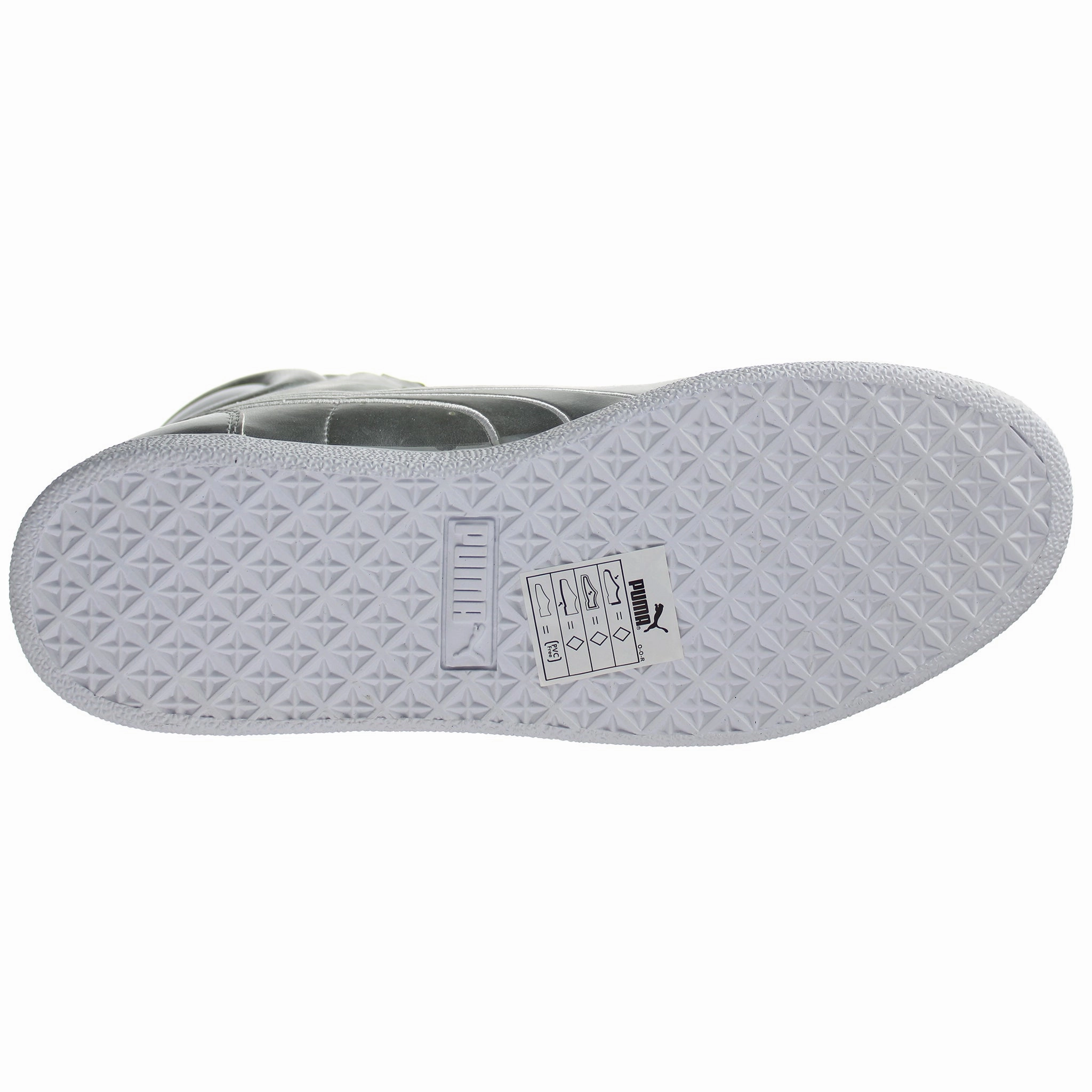 Puma Rebound Layup Shoes Puma First Round Womens Silver Trainers