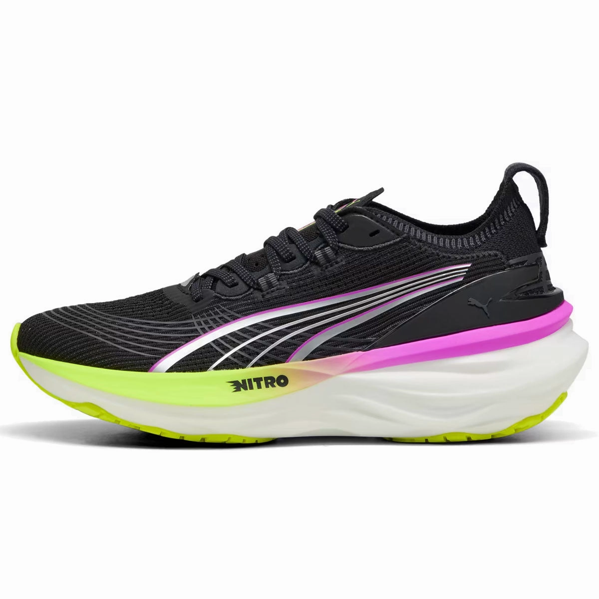Puma Foreverrun Nitro 2 Running Shoes - Womens - Black/Pure Magenta Puma Surin Shoes