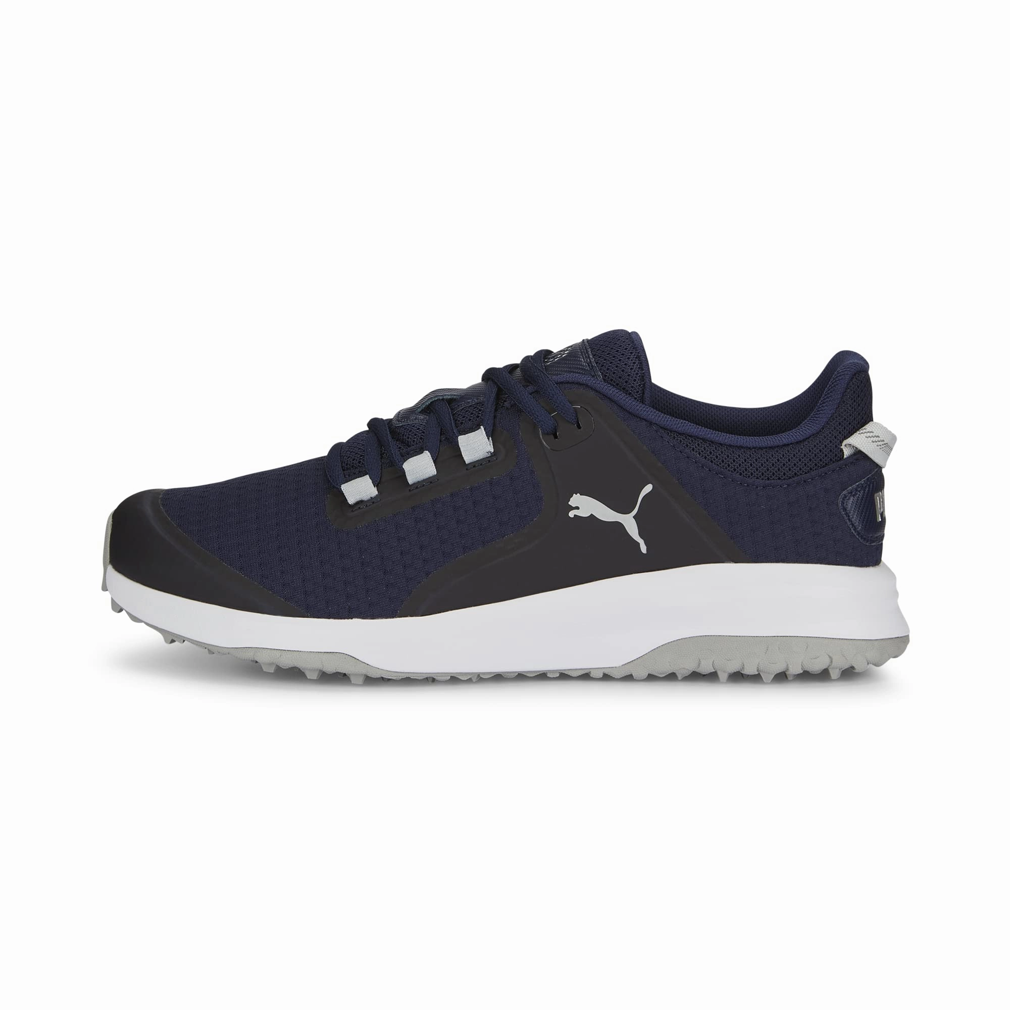 PUMA GOLF Men's Fusion Grip Golf Shoe, Puma Navy-Puma Silver-Quiet Shade, 10.5 Asics Gel Nimbus 27 Shoes